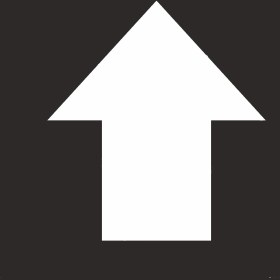 Resim İsg Tabelam 60x60cm/kompozit/Ileri Kalın Ok Boyama Şablonu 