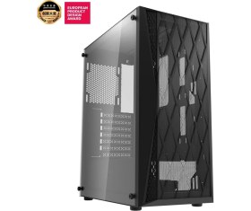 Resim AIGO DK352 AT-650W 80+ Bronze USB3.0 4×12CM Fan Temperli Cam Siyah E-ATX Kasa 