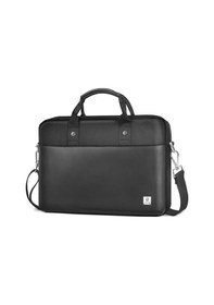 Resim Wiwu Hali Serisi 1680d Su Geçirmez Polyester Kumaş Çapraz Vücut Askılı 15.6 İnç Laptop Çantası Siyah 