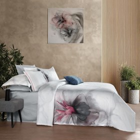 Resim Sarev Efira Saten King Size Nevresim Takımı Beyaz 
