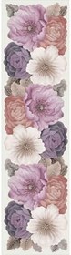 Resim Rovigo Dijital Baskı Yıkanabilir Kaymaz Taban Salon Halısı RVG1290, Pembe, 180 x 300 