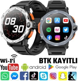 Resim SONREİR Watch Pg 4g Lte Yuvarlak Akıllı Saat 16gb Sım Kartlı Kameralı Wifi Çocuk Huawei Iphone Uyumlu 8 9 10 