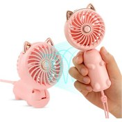 Resim Sellwell Taşınabilir El Vantilatörü, Şarj Edilebilir Pil Ve 3 