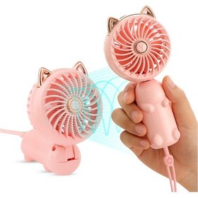 Resim Sellwell Taşınabilir El Vantilatörü, Şarj Edilebilir Pil Ve 3 