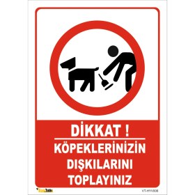 Resim Vizyon Trafik Köpeklerinizin Dışkılarını Toplayınız 