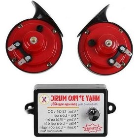 Resim Createtech 12v Çift Tonlu Araç Kornası - 12 Ses, Su Geçirmez, Kolay Kurulum 