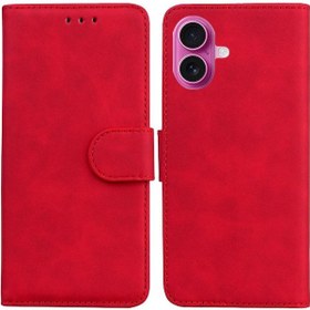 Resim İpohone Uyumlu 17 İçin Mıknatıslı Stand Tutucu Premium Pu Deri Kartlık Flip Kılıf 