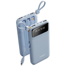 Resim Sunix 10.000 Mah Dijital Göstergeli Kendinden Kablolu Powerbank Mavi Pb-120 