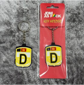 Resim Korkmaz Oto Market & Aksesuar Etiketçilere Silikon Harf Anahtarlık (D) 