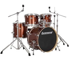 Resim Ludwig Element Evolution LE520024 5 PC 20" Copper Sparkle Bateri Seti 