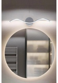 Resim Wave Aplik Gri Renk Modern Tasarım - Hol - Banyo - Mutfak - Salon - Yatak Odası Gün Işığı Led Aplik Gri 