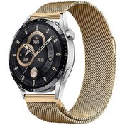 Resim Galaxy Uyumlu Watch Active 2 44mm Hgea Band-12 20mm Metal Hasır Kordon-gold 