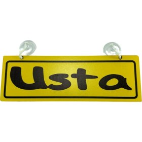 Resim Tky Cam Süsü Yazı ’usta’ Mdf Vantuzlu 