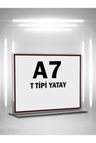 Resim Genel Markalar T Tipi A7 Pleksi Föylük Broşürlük-yatay A7 Föylük-20 Li Paket 