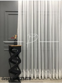 Resim Tül Perde Esnemez Grek Etek Işleme 3 Desen 1. Kalite Ekru 