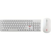 Resim Topnotch Lenovo İçin Beyaz Kablosuz Klavye Ve Fare Seti Ofis Evde 105 Tuşlu İnce Hafif Dayanıklı 2.4g Bağlantı Diğer 