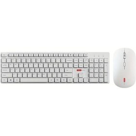 Resim Topnotch Lenovo İçin Beyaz Kablosuz Klavye Ve Fare Seti Ofis Evde 105 Tuşlu İnce Hafif Dayanıklı 2.4g Bağlantı Diğer 