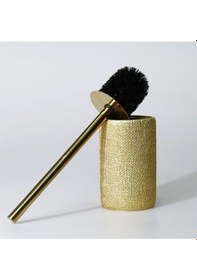 Resim Natural Tuvalet Fırçası Altın 