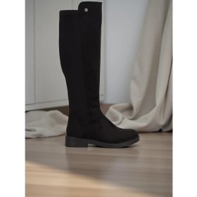 Resim Mammamia Pierre Cardin 52066 Siyah Nubuk Tam Ortopedik Günlük Kadın Çizme 