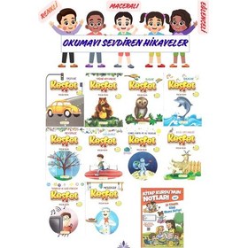 Resim 1 .sınıf Öğrencileri İçin Zevkle Okuyacağı 10 Lu Hikaye Seti - 6 Kitap Okuma Not Defteri Hediyeli 