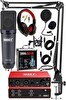Resim Midex Functional Paket-4 Stüdyo Ekipmanları Mikrofon 4 Çıkış Ses Kartı Full Set 
