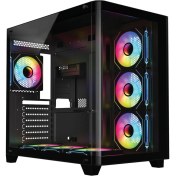 Resim FC-9545G 7X120MM Rgb Fan Mid Tower Atx Siyah Gaming (Oyuncu) Kasa 