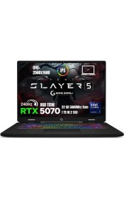 Resim Game Garaj Slayer5 7XL-5070 C6 Ultra 7-255HX 32GB Ram 1tb SSD RTX5070 8gb 115W 17" 2k Qhd+ 240Hz IPS Freedos Gaming Laptop 