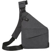 Resim Yifomall "hafif Ve Çok Amaçlı Erkek/kadın Göğüs Çantası - Seyahat, Spor Ve Günlük Kullanım İçin" Gri 