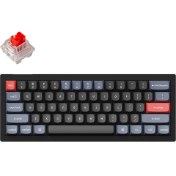 Resim Keychron V4 Qmk Custom - Keychron K Pro Red Switch -Rgb- Hot Swap - Mechanical Keyboard Full Assembled -Carbon Black 