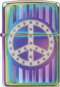 Resim Çakmak Rivet Peace Sign 29435-000004 Zippo