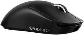 Resim Logitech G PRO X Superlight 2C Kablosuz Oyuncu Mouse, Hafif, Hero 2 Sensör, 44.000 DPI, Siyah | Profesyonel oyun faresi 53 g, 44K DPI sensörü, 5 düğmeler, 8 kHz, PC/Mac, USB-C - Siyah 