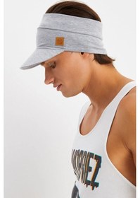 Resim Butikgiz Erkek Uv Koruyuculu %100 Pamuklu Penye Tenis Golf Stil Vizör Şapka Siperlik - Tek Ebat / Açık Gri Açık Gri 