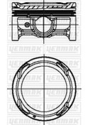 Resim YENMAK 31-04493-000 Piston+Segman Std 72 Mm (Hyundai: Accent Blue/I20 11-- 1.4 Benzinli 72 Mm 2304103AA0 3104493000 (WH194654) (Fiyat:4 Adet İçindir) 