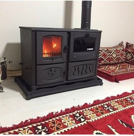 Resim Rekor Kuzine Maşinga Soba Döküm Soba Kömür Sobası Odun Sobası 