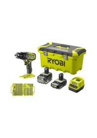 Resim Ryobi RRPD18-252TA127 1x5Ah 1x2Ah Çift Akülü Darbeli Matkap 