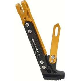 Resim Elmpaly 1 Adet Cnc Alüminyum Altın Ayaklık Street Motorları İçin Ayarlanabilir Kaymaz Park Desteği 