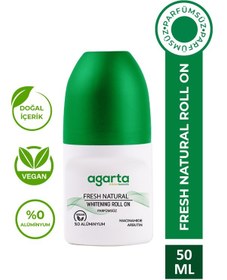 Resim Agarta Fresh Natural Ter Kokusu Önleyici 24 Saat Etkili Beyazlatıcı Unisex Roll-On 50 ML 
