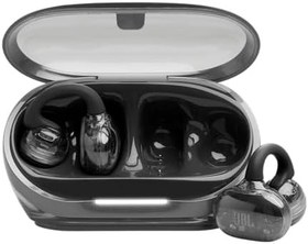 Resim JBL Soundgear Clips Gerçek Kablosuz Açık Kulak Kulaklık, SonicArc Tasarım, 32 Saate Kadar Toplam Çalma Süresi, 4 Işın Oluşturan Mikrofon, IP54 Suya ve Toza Dayanıklı, JBL OpenSound Teknolojisi, Ghost 