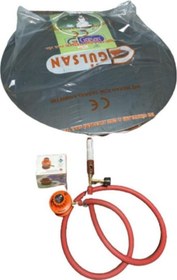 Resim Güryan Tüplü Sac Ocak 55 Cm Ekmek Yufka Sacı Hortum Dedantörlü Set 
