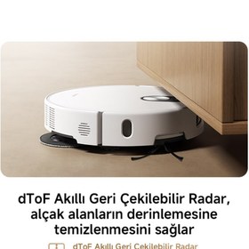 Resim Xiaomi Robot Vacuum 5 Beyaz Akıllı Robot Süpürge 20000 Pa Emiş Gücü ( Xiaomi Türkiye Garantili) 