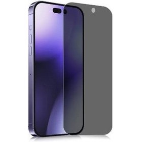 Resim Dafoni iPhone 14 Pro Max Full Privacy Tempered Glass Premium Cam Ekran Koruyucu 