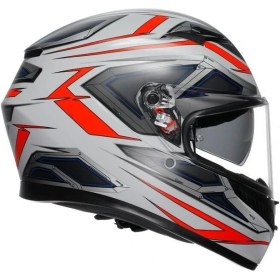 Resim Agv Motosiklet Kaskı K3 Mplk Space Mat White Red Fluo Configuration 