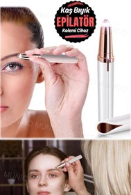 Resim Munico Kaş Tıraş Makinesi Epilatör Kaş Şekillendirici Giyotin Kalem Acı Yapmaz Ağrısız 