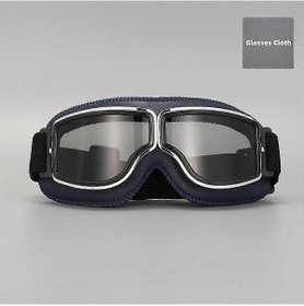 Resim Retro Deri Motosiklet Gözlükleri Vintage Pilot Gözlükleri Rüzgar Geçirmez Evrensel Açık Hava Bisiklet Bisiklet Kayak Gözlükleri Harley Kask İçin 