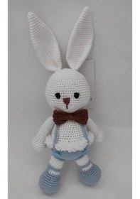 Resim Amigurumi Tavşan Set Erkek Bebek 