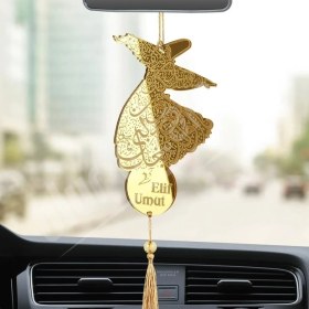 Resim Olur O Zaman Kişiye Özel Mevlana Pleksi Araba Dikiz Aynası Süsü 