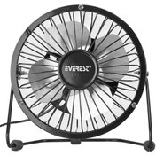 Resim FinDit EVEREST EFN-482 MASAÜSTÜ METAL SİYAH FAN 