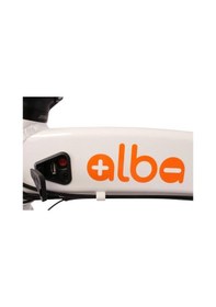 Resim Alba Fold 2 Std Elektrikli Katlanır Bisiklet Led Gösterge, 7.8ah Batarya Beyaz E-bike 