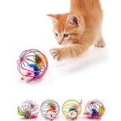 Resim KAFESLI FARELI KEDI KÖPEK OYUN TOPU 