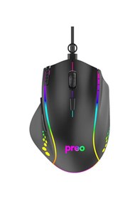 Resim Preo MG30 RGB LED 7D Makro7200DPI Kablolu Oyuncu Mouse 